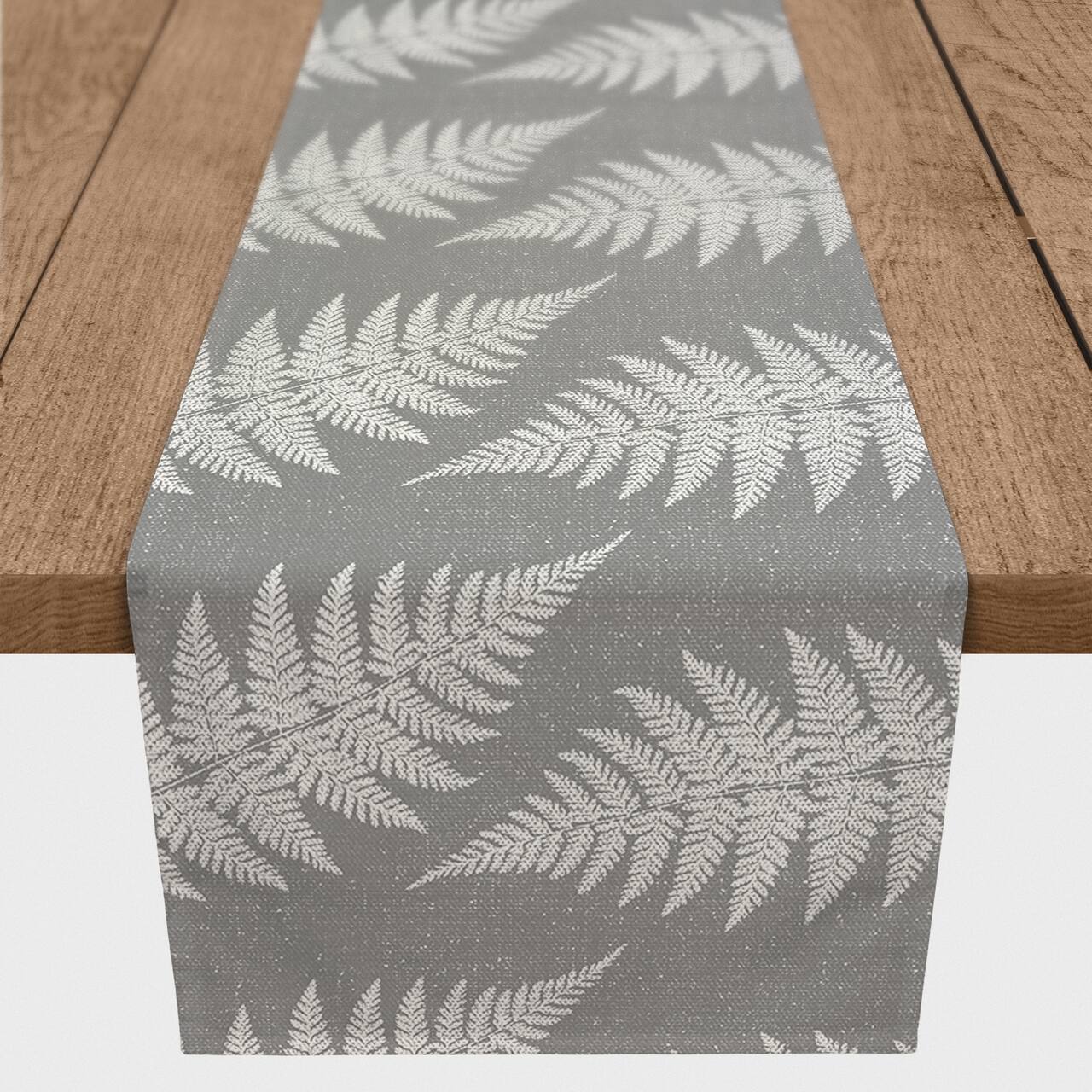 Sketched Fern Pattern 16" x 90" Cotton Twill Runner
